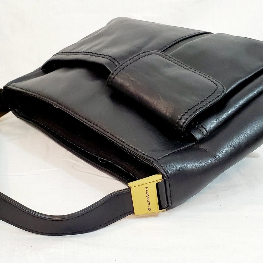Liz Claiborne Black Leather Pocketbook